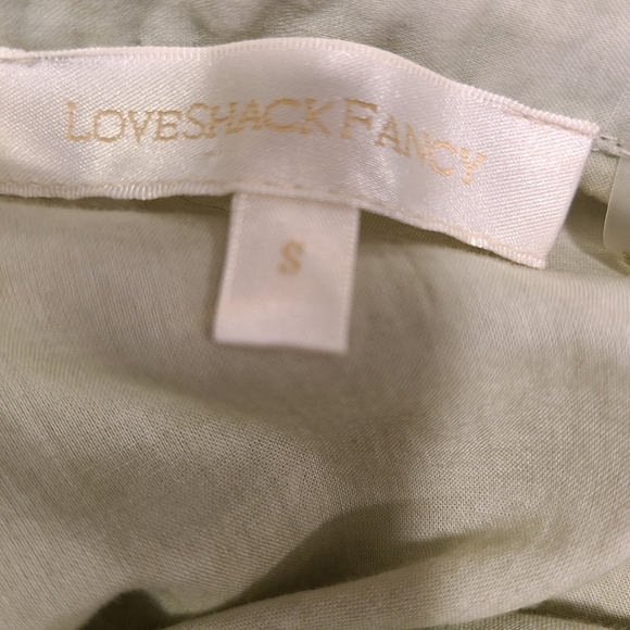 LoveShackFancy Edie Lace Green Maxi Dress - Picture 8 of 8